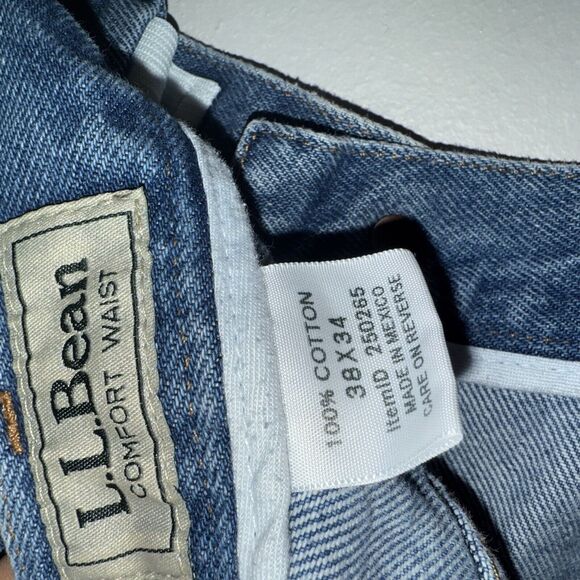 Size 38x34 - Men's LL Bean Blue Jeans Denim Double L Standard Fit - Picture 6 of 6